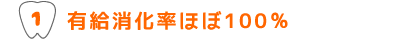 有給消化率ほぼ100%